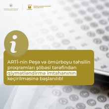 Peşə təmayüllü siniflərin təşkil edildiyi ümumi təhsil müəssisələrində monitorinqlərə başlanılıb