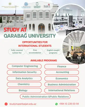 Study at Qarabağ University!