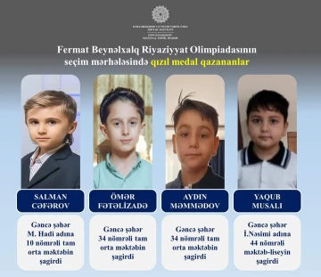 Gəncə məktəbliləri Vyetnamda keçiriləcək beynəlxalq olimpiadada iştirak hüququ qazanıblar