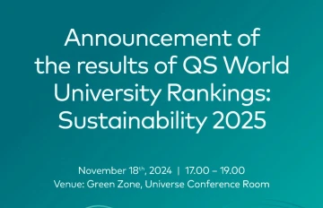 COP29 çərçivəsində “Dünyanın ən yaxşı universitetlərinin reytinq siyahısı: dayanıqlılıq 2025”in nəticələri elan ediləcək