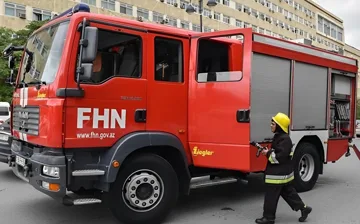 Bakıda bağçada baş vermiş yanğın söndürülüb