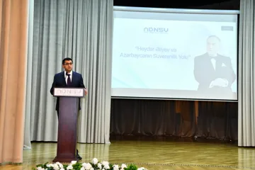 ADNSU-da “Heydər Əliyev və Azərbaycanın Suverenlik Yolu” mövzusunda tədbir keçirilib