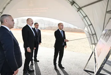 Prezident İlham Əliyev Xankəndidə Qarabağ Universitetinin Mühəndislik fakültəsinin binasının təməlini qoyub