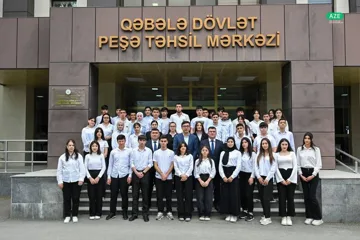 Fərid Qayıbov Qəbələ Dövlət Peşə Təhsil Mərkəzinin tələbələri ilə görüşüb