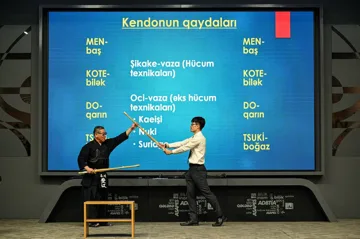 Kendo ustası Masanori Yasue Azərbaycan İdman Akademiyasında təlim keçib