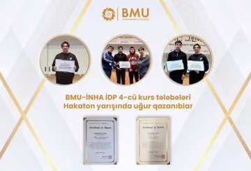 BMU-İNHA İDP tələbələri hakaton yarışlarında qalib gəliblər