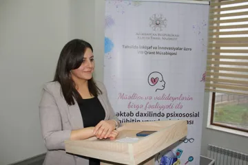 “Müəllim və valideynlərin birgə fəaliyyəti ilə məktəb daxilində psixososial mühitin yaxşılaşdırılması” layihəsinin açılış mərasimi keçirilib.