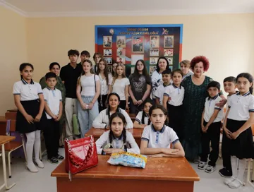 Ukraynalı şagird və müəllimlər Naxçıvana səfərə gəliblər