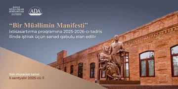 “Bir müəllimin manifesti” proqramına qeydiyyat başlayıb