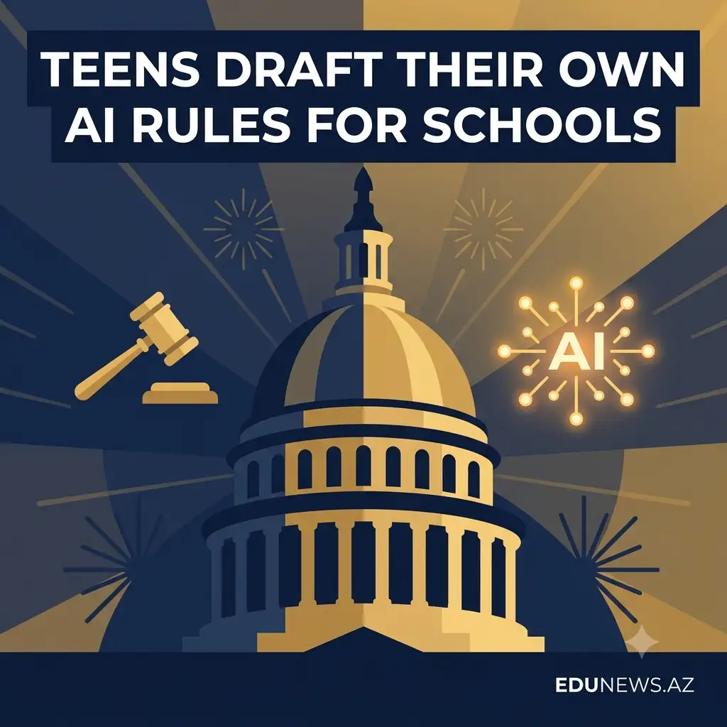 With No Federal AI Rules for Schools, 98 Teens Draft Their Own — in a Mock US Senate