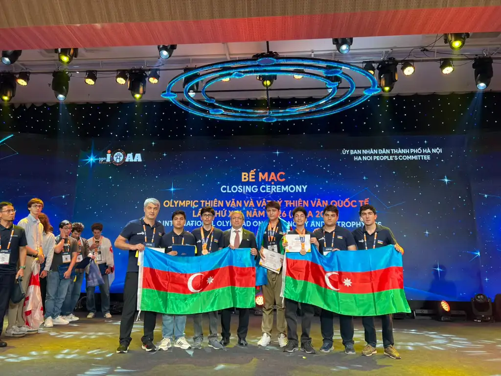 Azerbaijani School Students Achieve Success at International Olympiad on Astronomy and Astrophysics